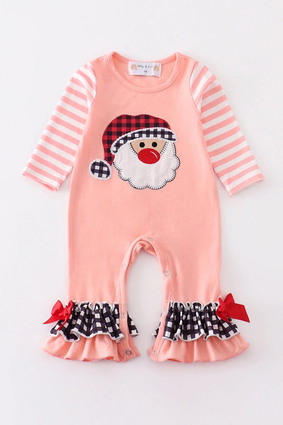 Santa Claus Applique Infant One Piece