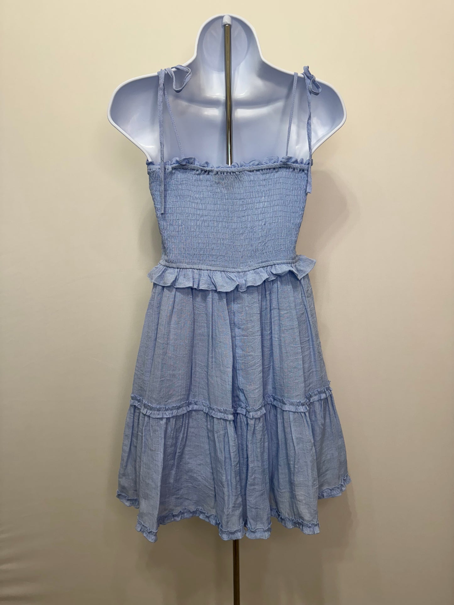 Misty Blue Smocked Dress