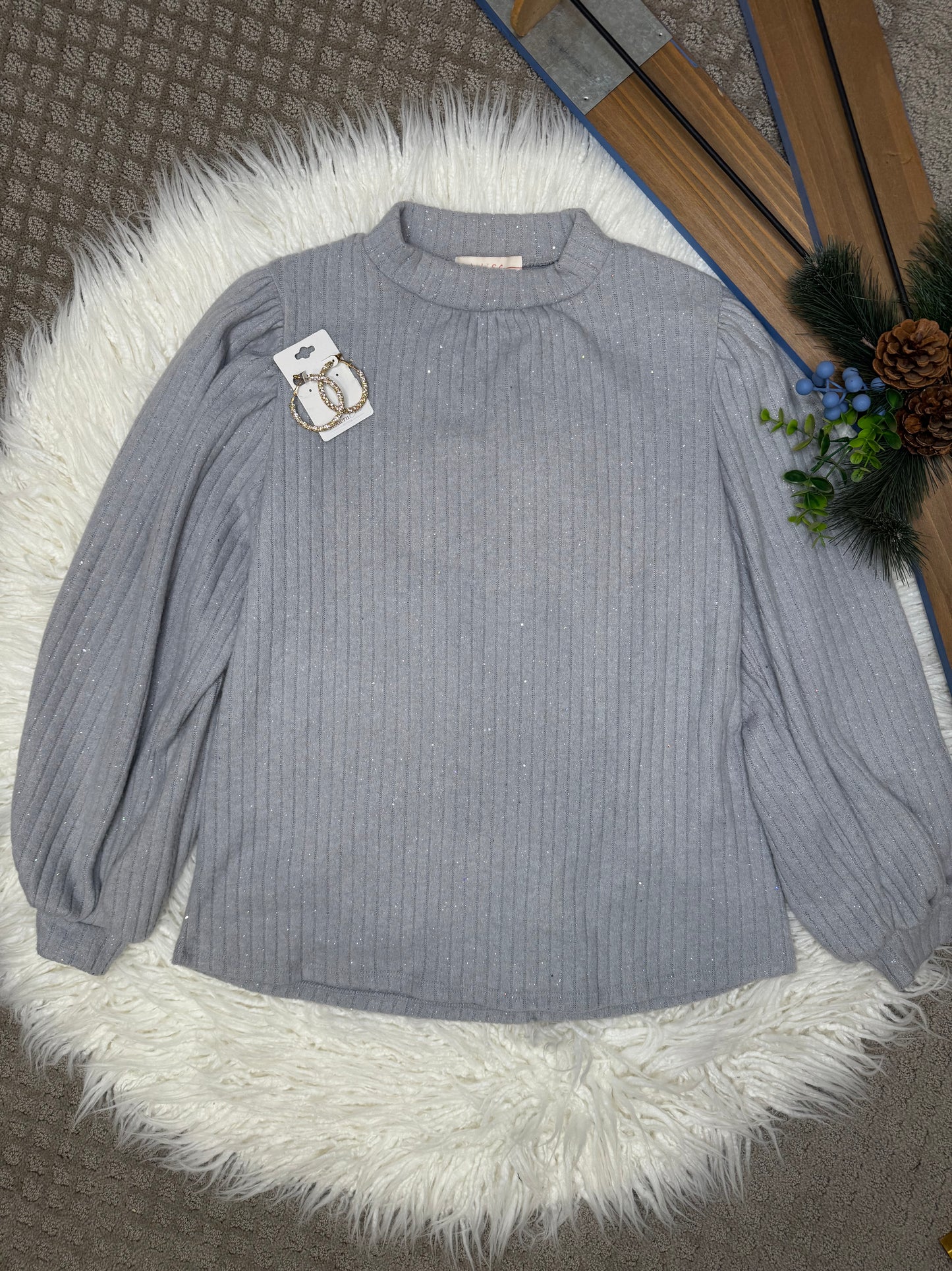 Grey Sparkle Sweater