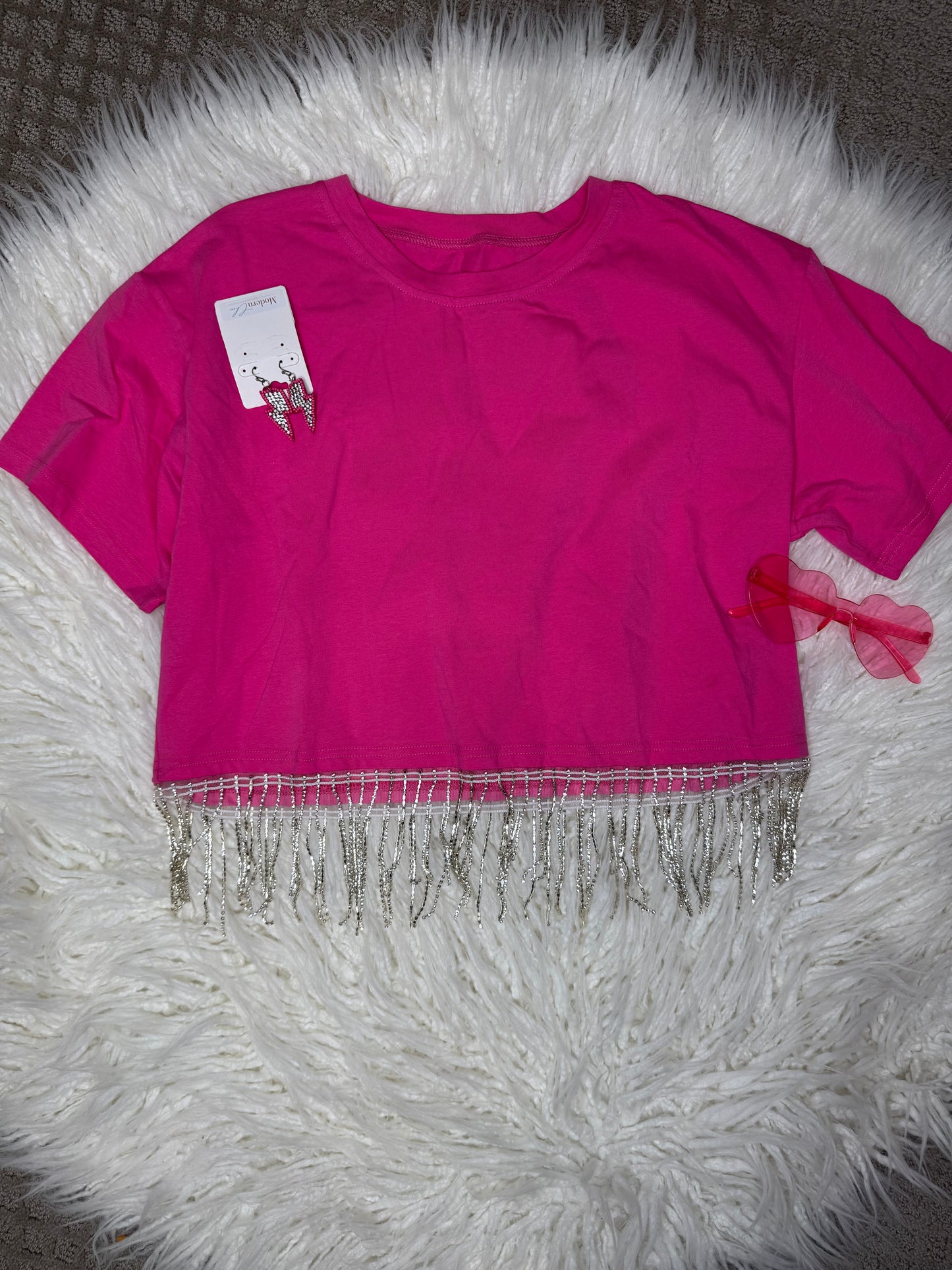 Perfectly Pink Sparkle Top