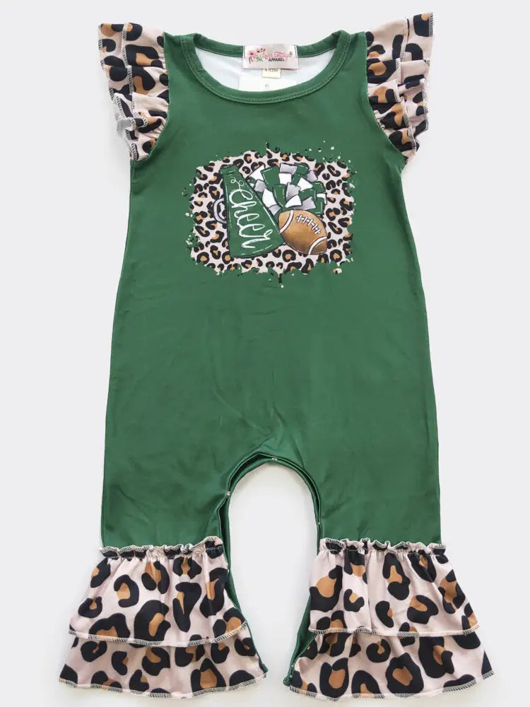 Green Football Infant One-Piece