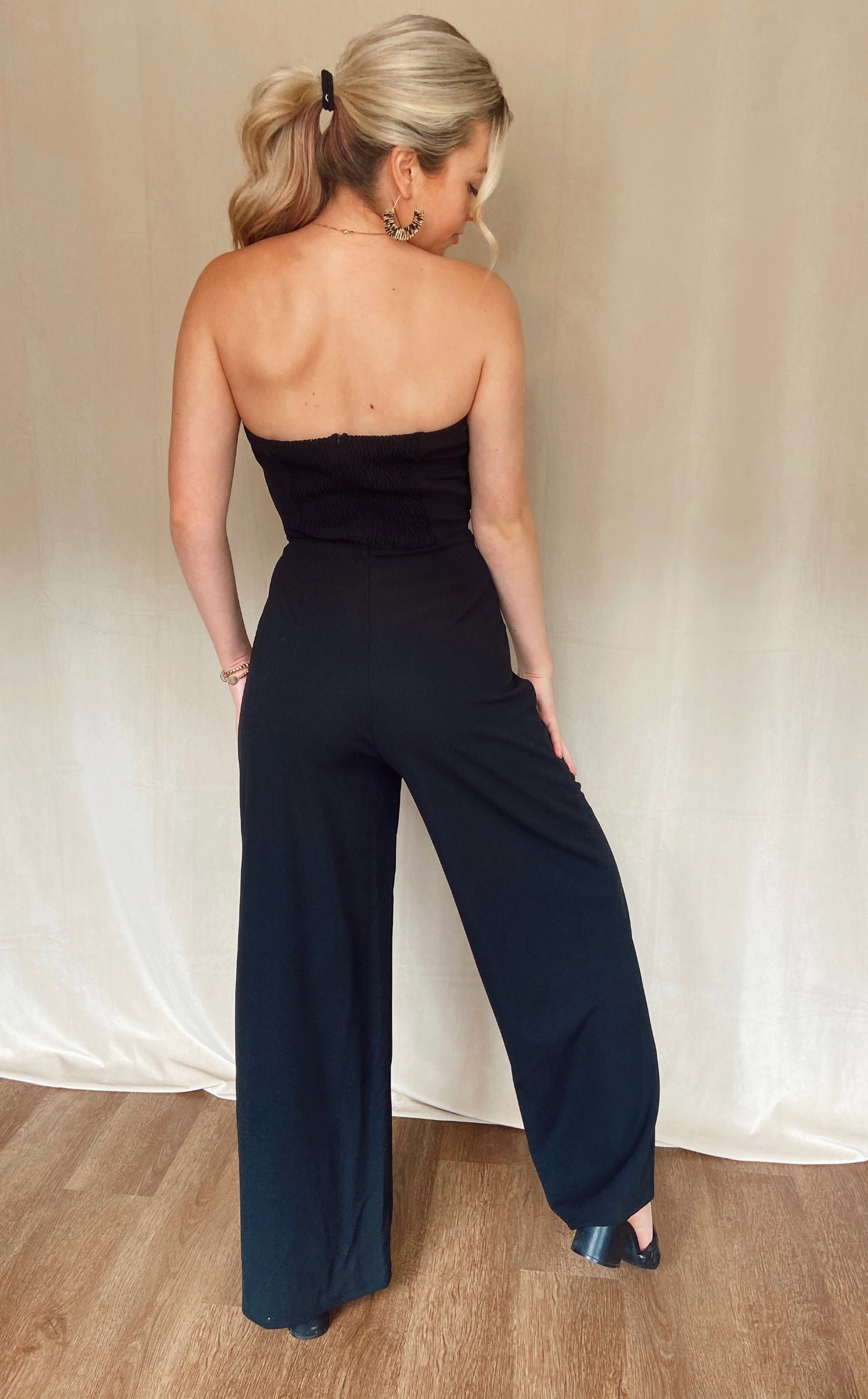 Pleated Tube Jumpsuit