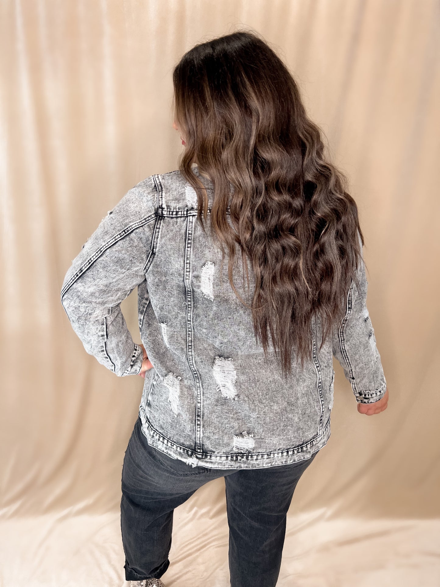 Distressed Denim Jacket