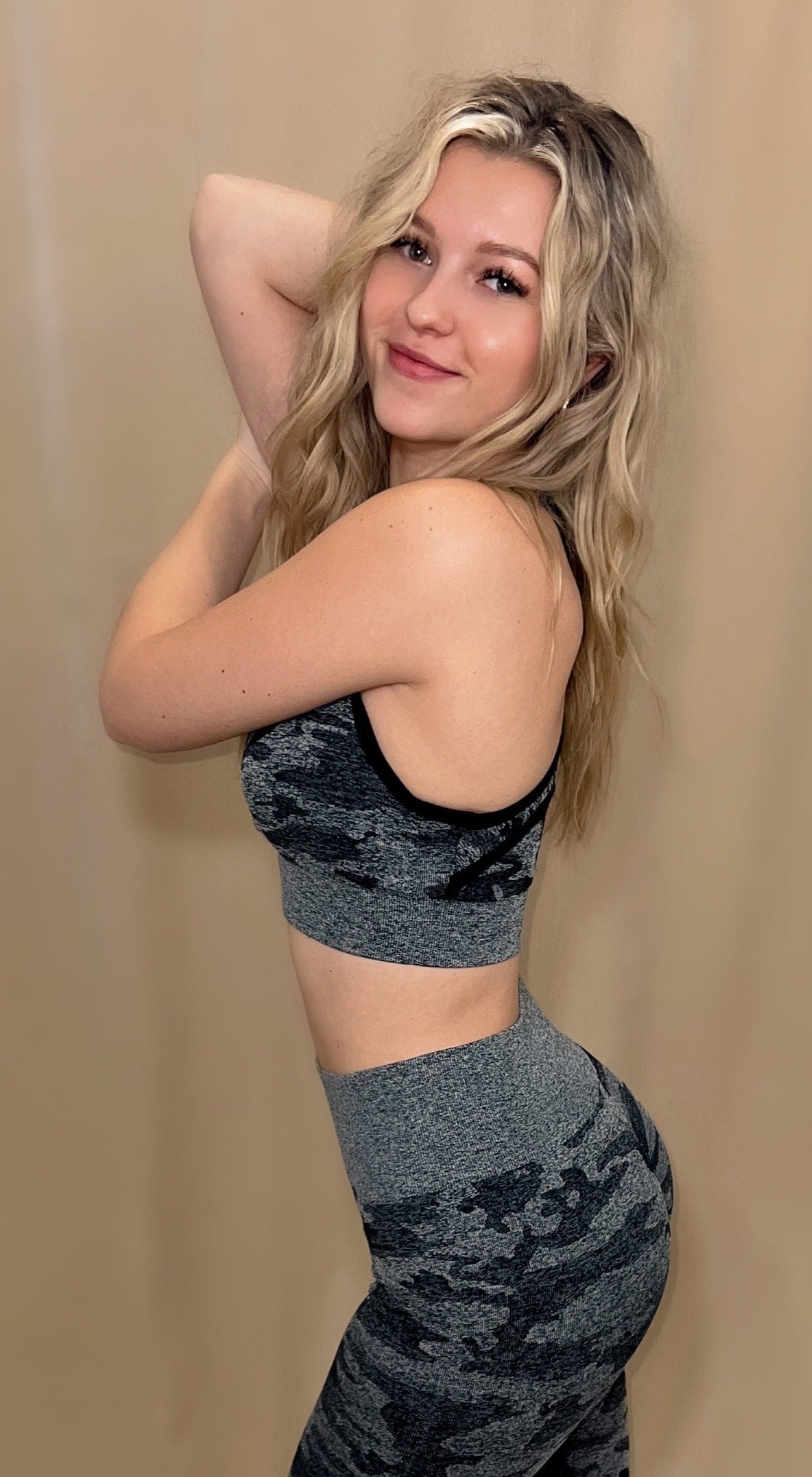 Camo Padded Sports Bra