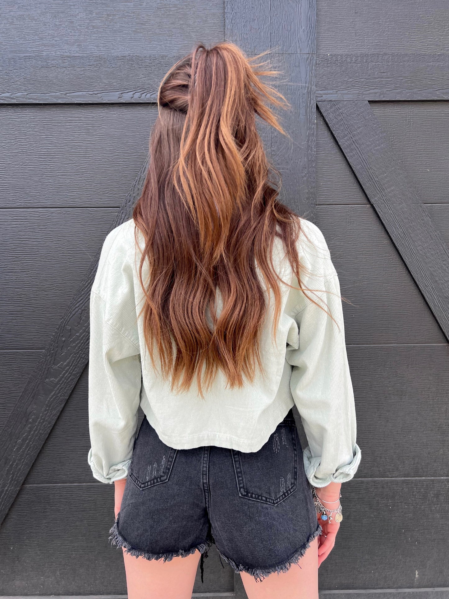 Cropped Corduroy Jacket