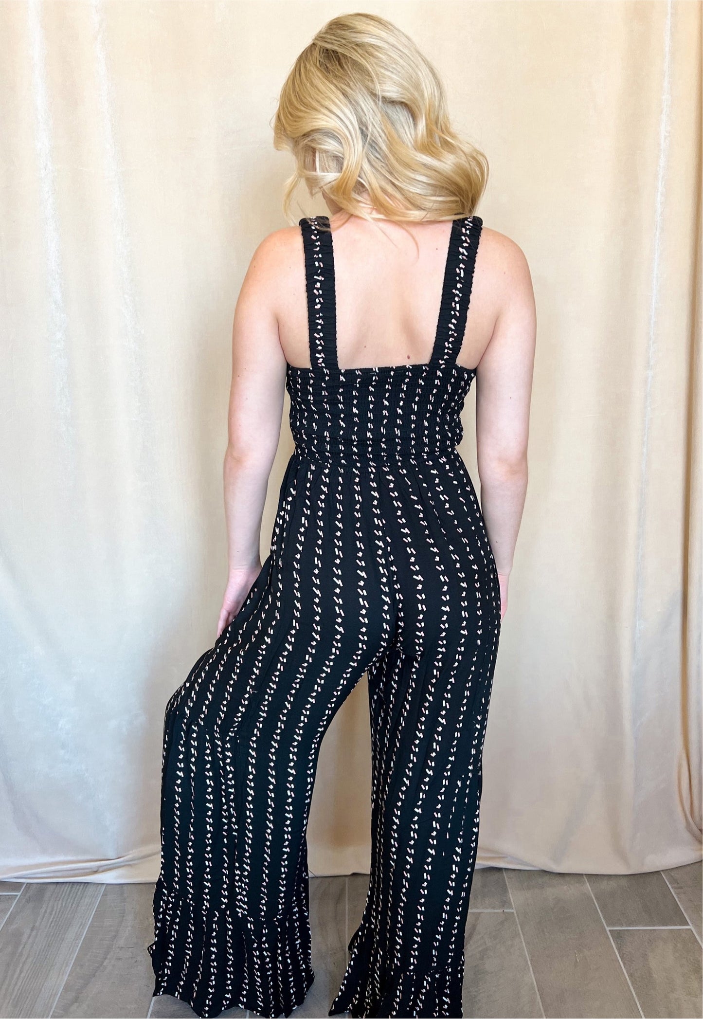 Printed Wide Leg Jumpsuit