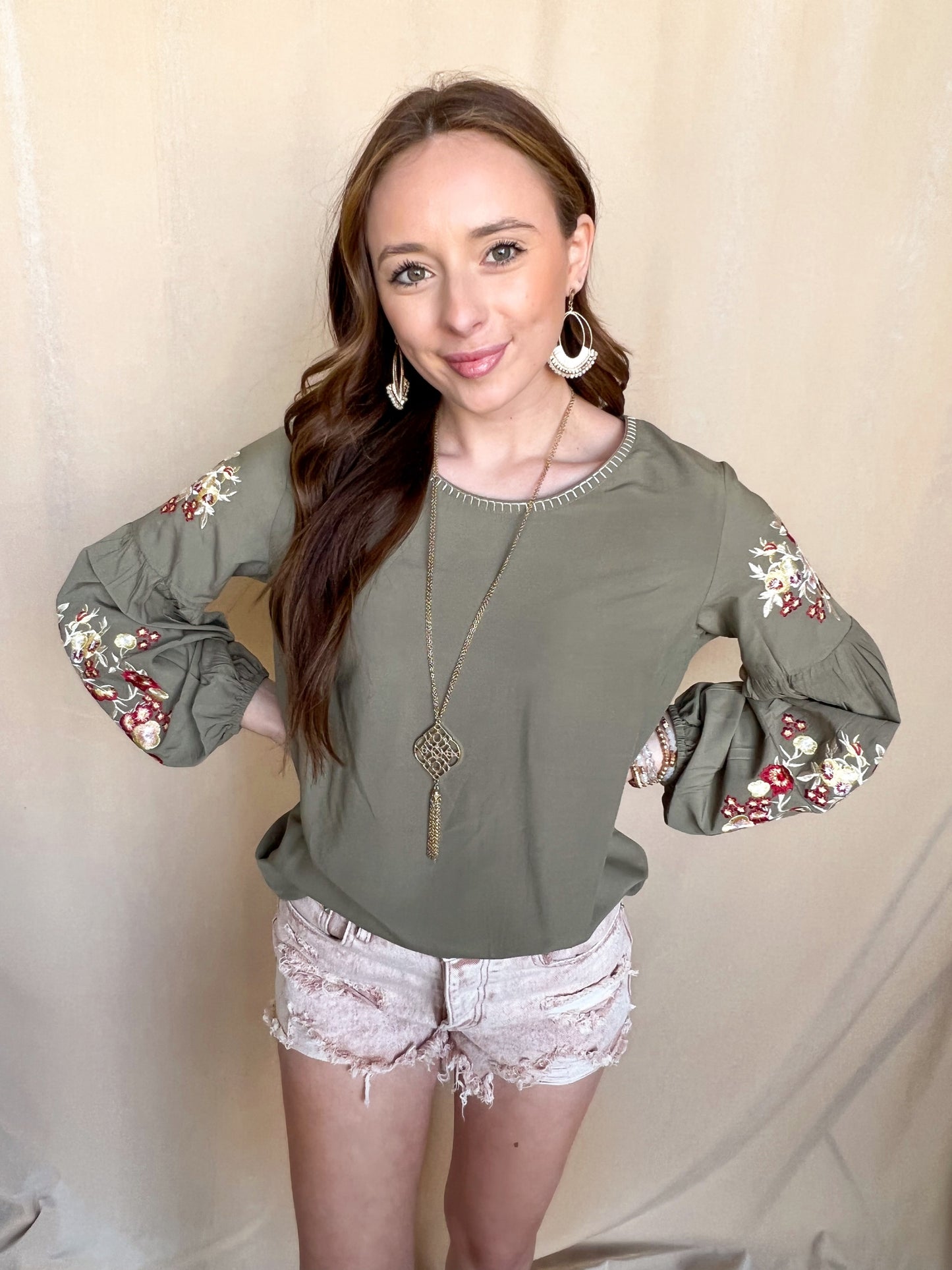 Pink Frayed Hem Denim Shorts