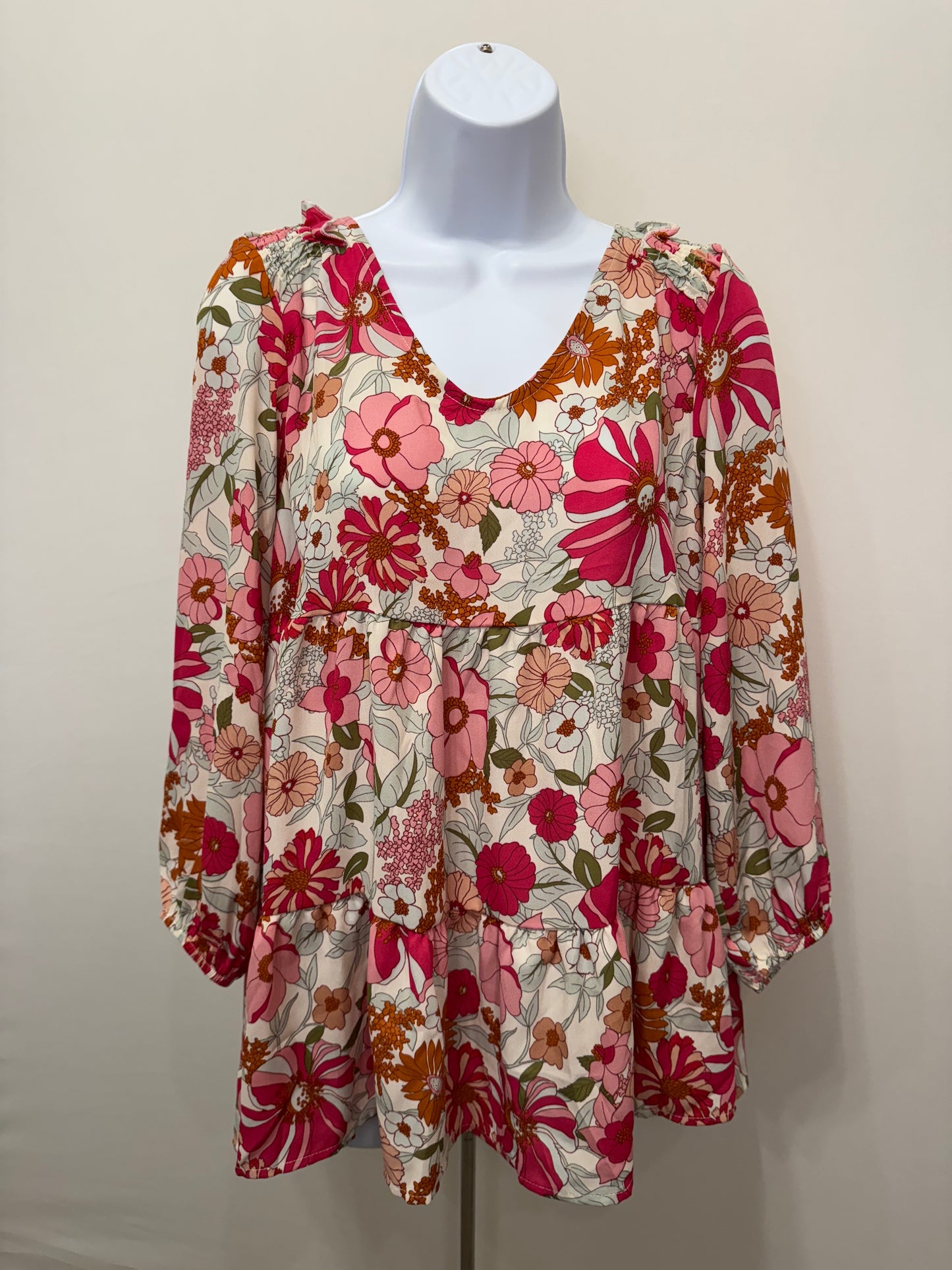 Pink Floral Top