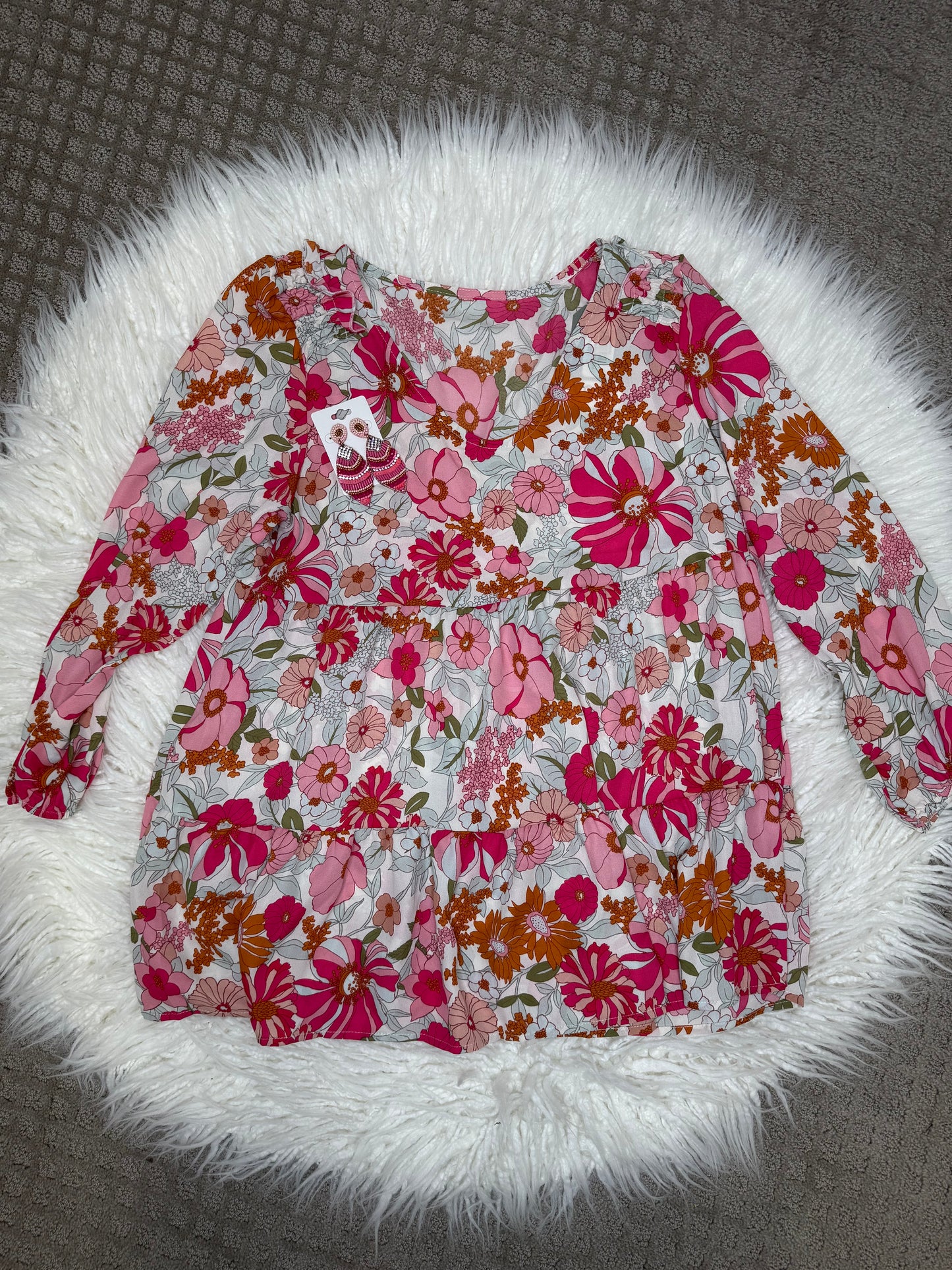Pink Floral Top
