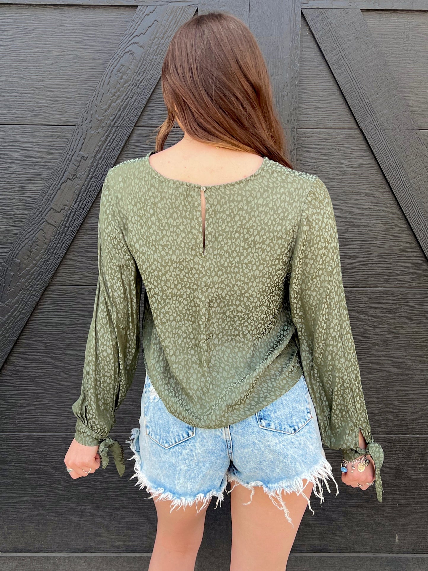 Silky Leopard Print Top