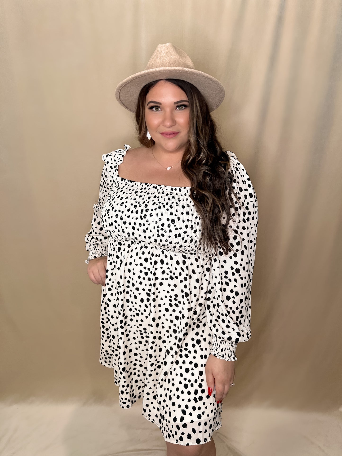 Spotty Printed Woven Dress