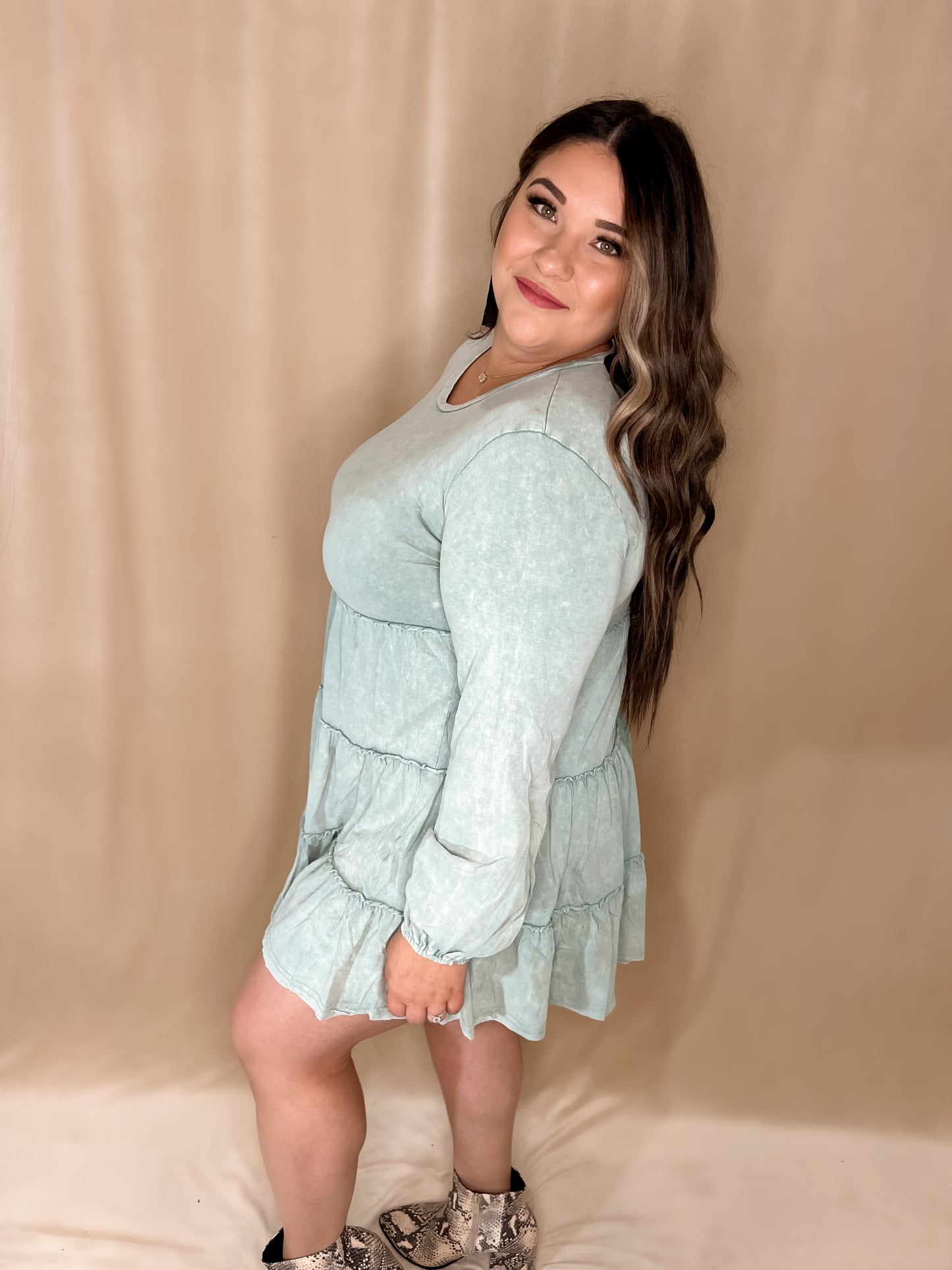 Knit Babydoll Dress