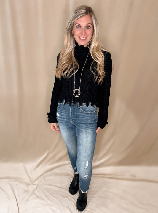 High Rise Vintage Washed Skinny Jean