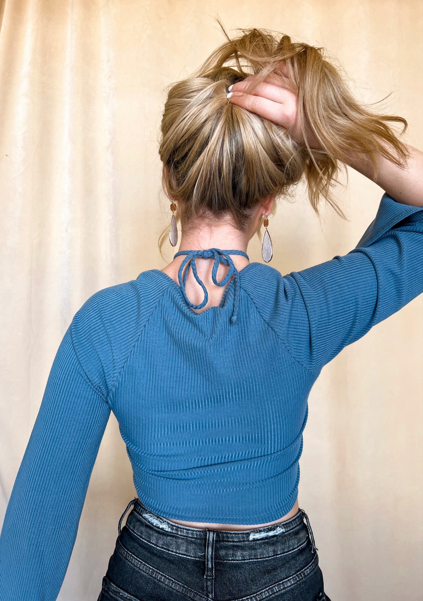 Criss Cross Halter Crop Top