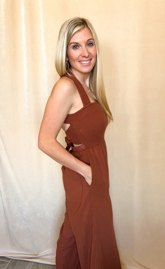 Open Back Amber Jumpsuit